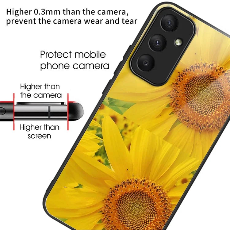 For Samsung Galaxy A35 5G Phone Case Drop-proof Tempered Glass Cover