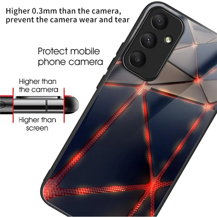 For Samsung Galaxy A35 5G Phone Case Drop-proof Tempered Glass Cover