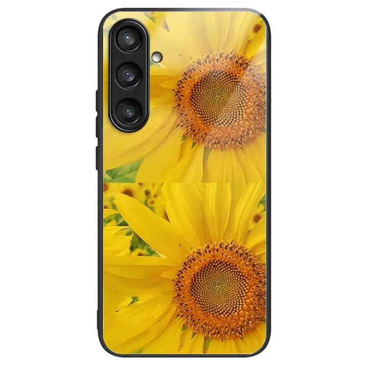 For Samsung Galaxy S24+ Phone Case Tempered Glass Back + TPU Frame