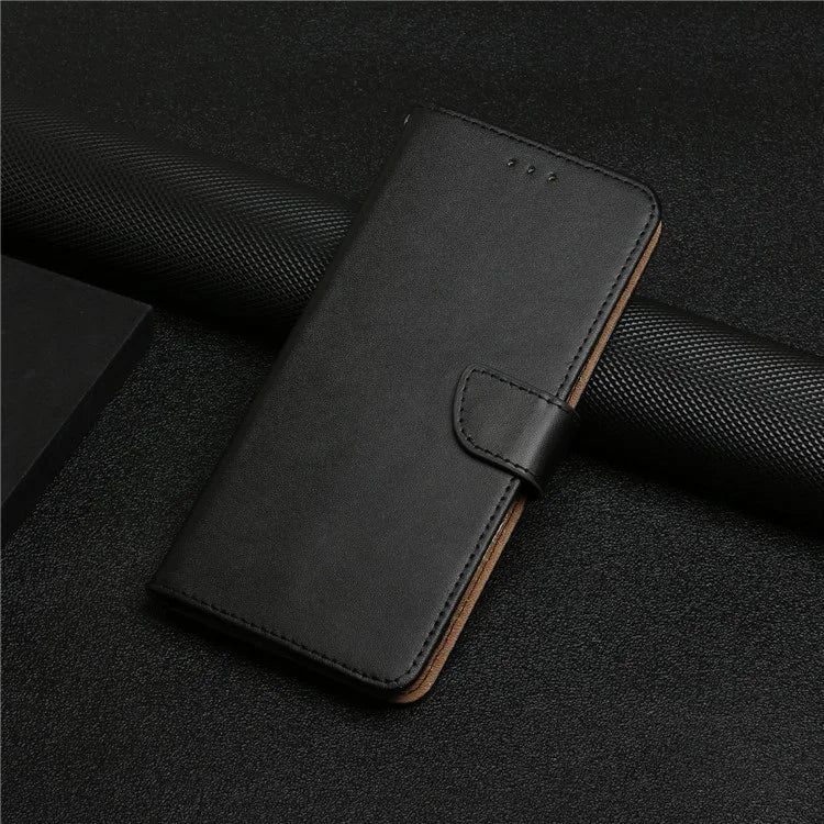 HT02 For ZTE Libero 5G IV Genuine Cow Leather Wallet Case Flip Phone Cover