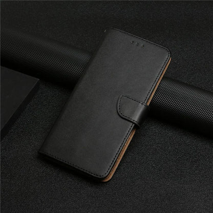 HT02 For ZTE Libero 5G IV Genuine Cow Leather Wallet Case Flip Phone Cover