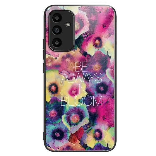 For Samsung Galaxy A15 4G / 5G Case Tempered Glass Phone Cover with Pattern Design