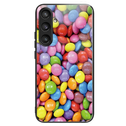 For Samsung Galaxy S23 FE Phone Case with Tempered Glass Back Shell Pattern Design
