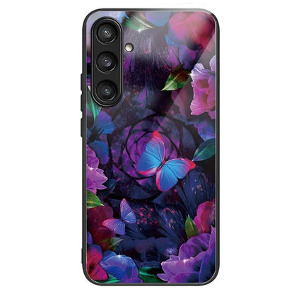 For Samsung Galaxy S23 FE Phone Case with Tempered Glass Back Shell Pattern Design