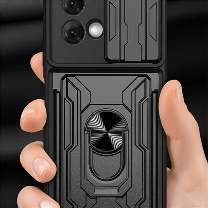 For Motorola Moto G84 5G Case PC+TPU Card Holder Kickstand Phone Coverish Green