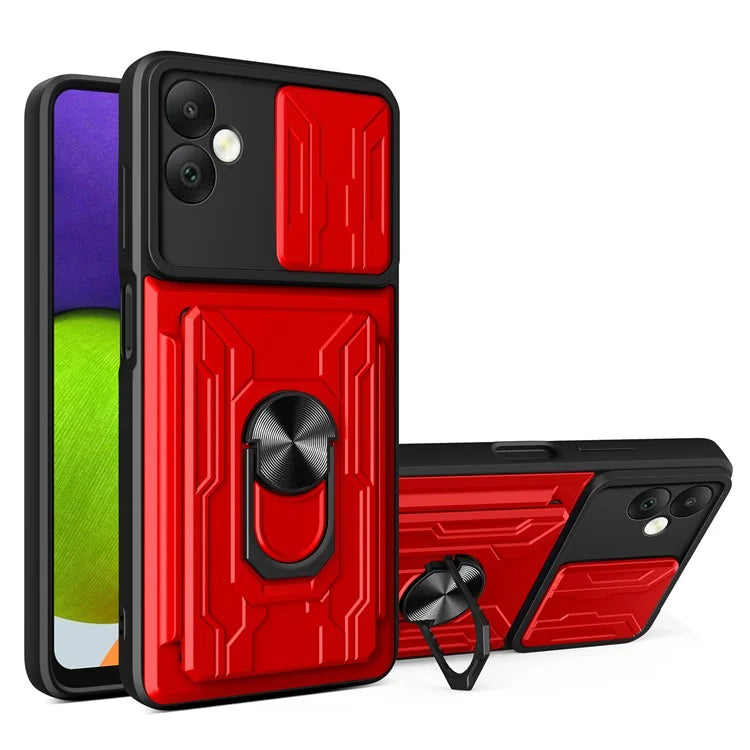 For Samsung Galaxy A05 4G Case Kickstand Anti-fall PC+TPU Phone Protector