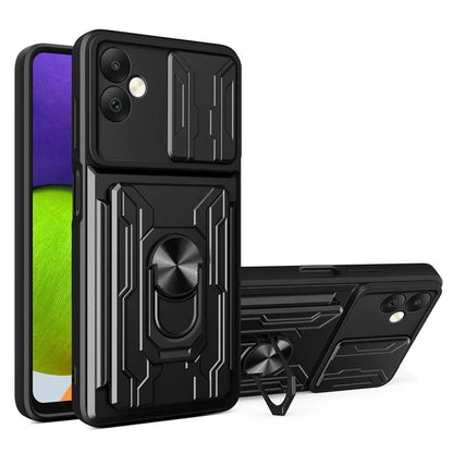 For Samsung Galaxy A05 4G Case Kickstand Anti-fall PC+TPU Phone Protector