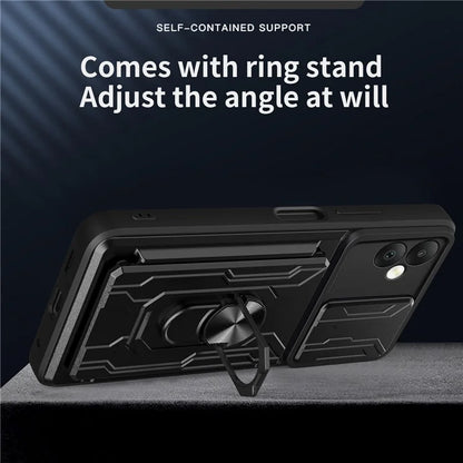 For Samsung Galaxy A05 4G Case Kickstand Anti-fall PC+TPU Phone Protector