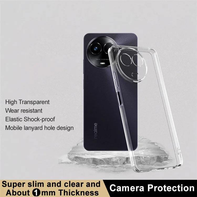 IMAK UX-5 Series for Realme 11 5G (Global) / 11x 5G / C67 5G / Narzo 60x 5G Case TPU Clear Back Cover (Slim Style)
