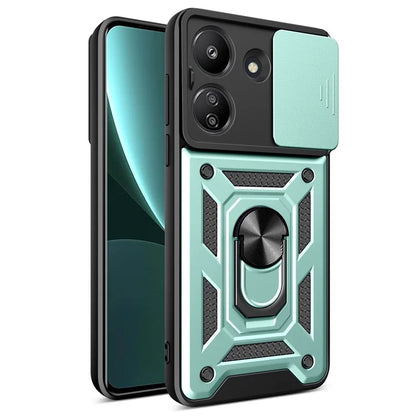 For Xiaomi Redmi 13C 4G / Poco C65 4G Case Anti-scratch TPU+PC Kickstand Phone Cover