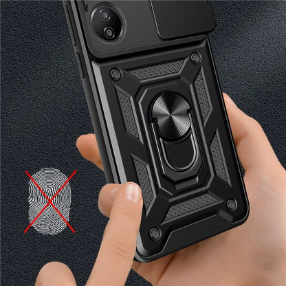 For Xiaomi Redmi 13C 4G / Poco C65 4G Case Anti-scratch TPU+PC Kickstand Phone Cover