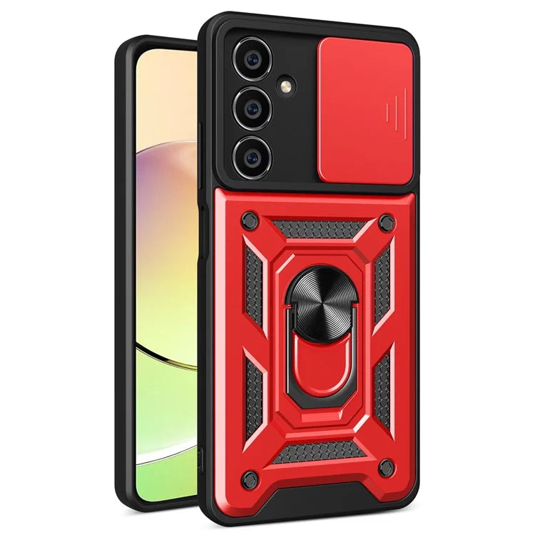 For Samsung Galaxy A05s 4G Cell Phone Case Slide Lens Protection Kickstand Back Shell