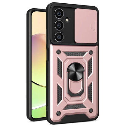 For Samsung Galaxy A05s 4G Cell Phone Case Slide Lens Protection Kickstand Back Shell
