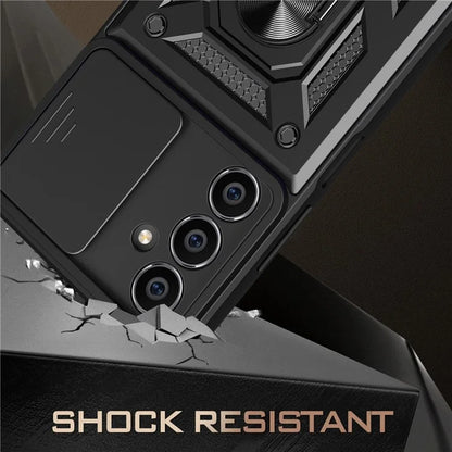For Samsung Galaxy A05s 4G Cell Phone Case Slide Lens Protection Kickstand Back Shell