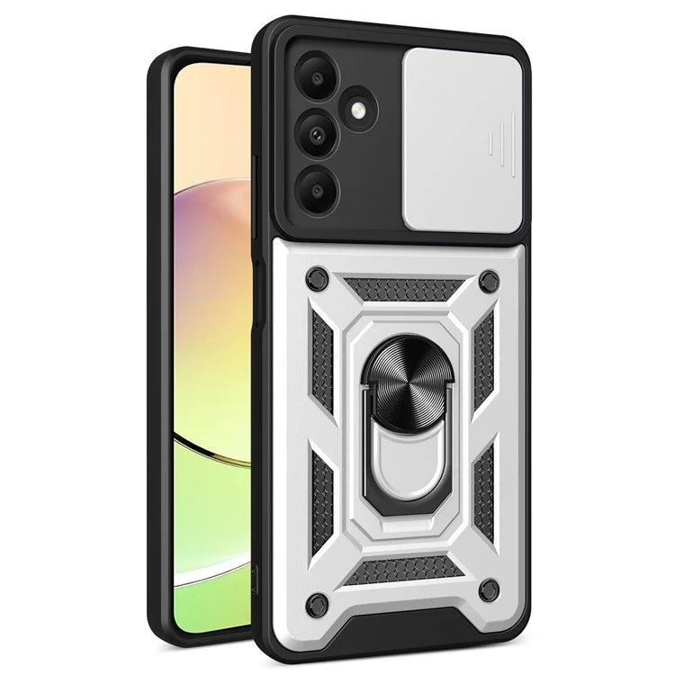 For Samsung Galaxy A15 4G / A15 5G Case Slide Lens Cover Anti-drop PC+TPU Protective Shell