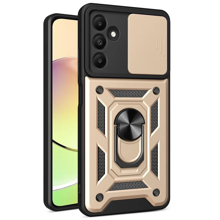 For Samsung Galaxy A15 4G / A15 5G Case Slide Lens Cover Anti-drop PC+TPU Protective Shell