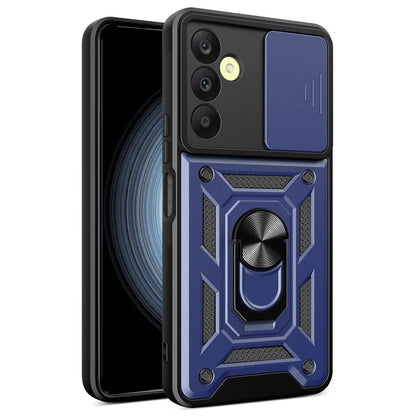 For Samsung Galaxy A25 5G (Global) (161.0 x 76.5 x 8.3mm) Case Anti-scratch PC+TPU Protective Cover with Slide Lens Lid