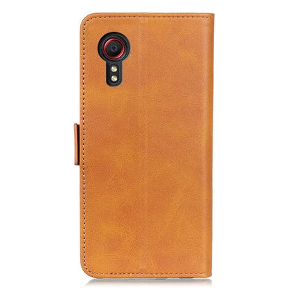 For Samsung Galaxy Xcover 7 Leather Folio Wallet Case Stand Protective Flip Phone Cover