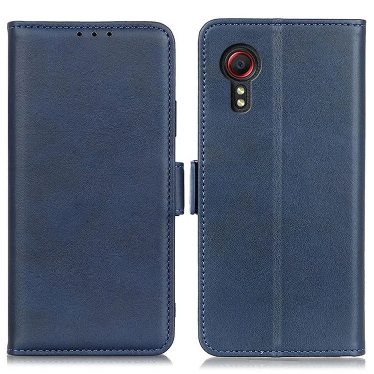 For Samsung Galaxy Xcover 7 Leather Folio Wallet Case Stand Protective Flip Phone Cover
