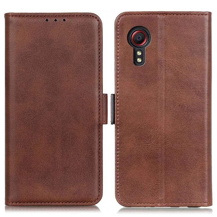 For Samsung Galaxy Xcover 7 Leather Folio Wallet Case Stand Protective Flip Phone Cover