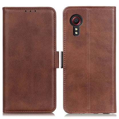 For Samsung Galaxy Xcover 7 Leather Folio Wallet Case Stand Protective Flip Phone Cover