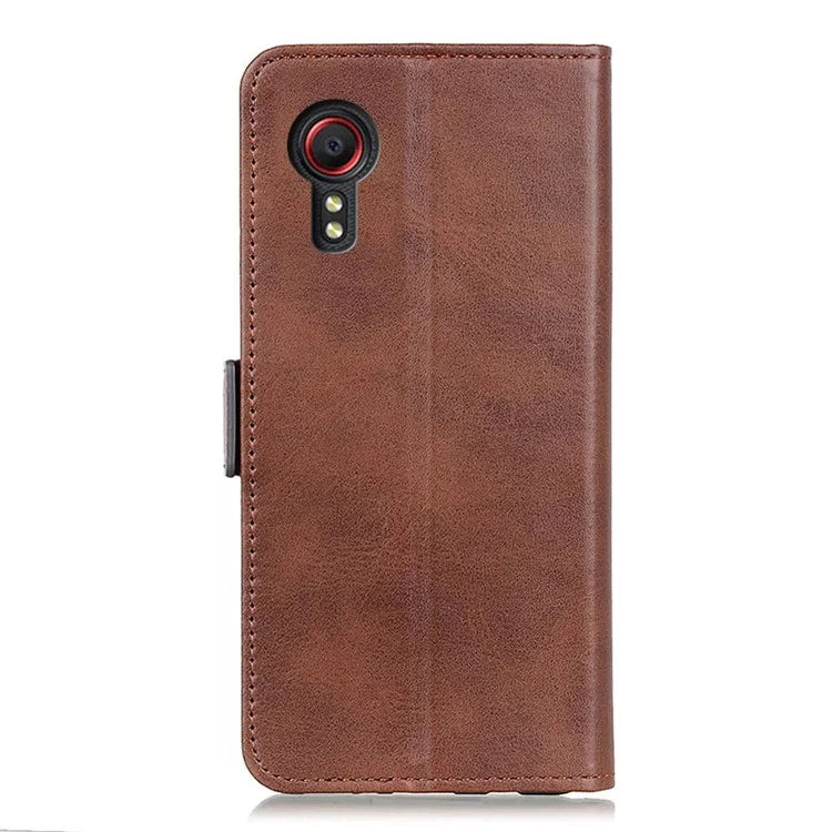 For Samsung Galaxy Xcover 7 Leather Folio Wallet Case Stand Protective Flip Phone Cover