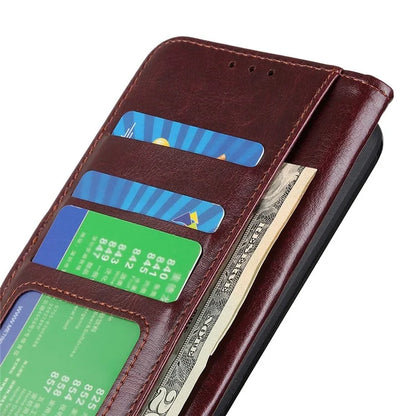 For Xiaomi Redmi Note 13R Pro 5G Cases Crazy Horse Texture PU Leather Slim-Fit Phone Stand Cover