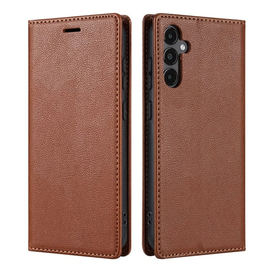 BKS-001 For Samsung Galaxy A55 5G Case Magnetic Shock Absorbing Leather Phone Cover