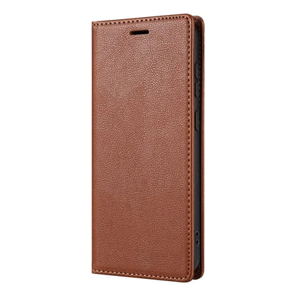 BKS-001 For Samsung Galaxy A55 5G Case Magnetic Shock Absorbing Leather Phone Cover
