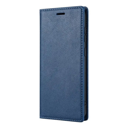 BKS-001 For Samsung Galaxy A55 5G Case Magnetic Shock Absorbing Leather Phone Cover