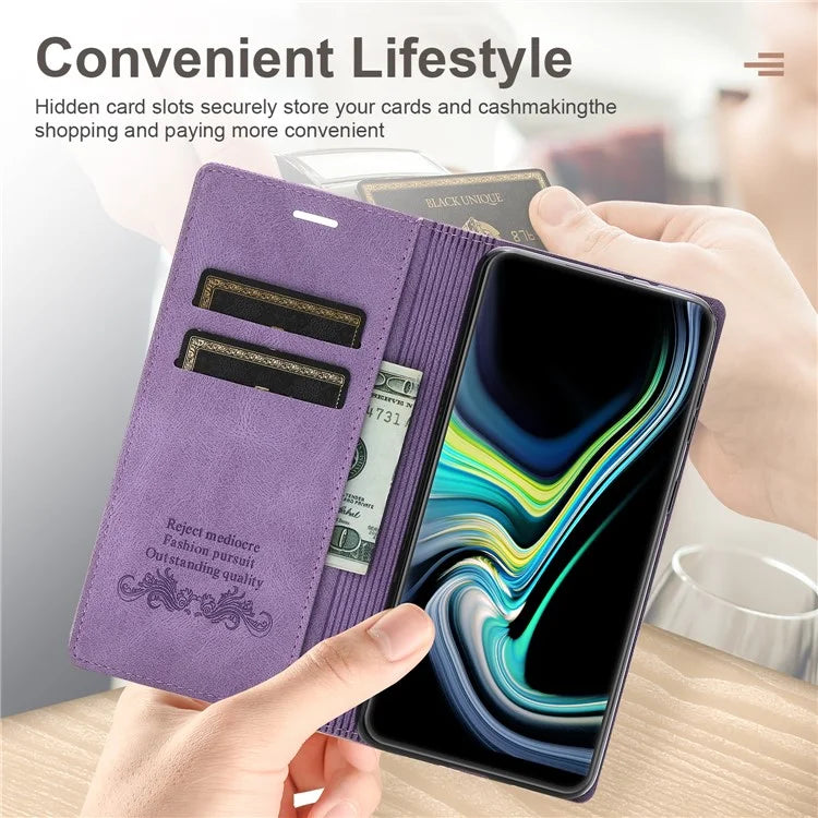 For Samsung Galaxy A55 5G Cell Phone Case Anti-drop Wallet Leather Shockproof Stand Cover