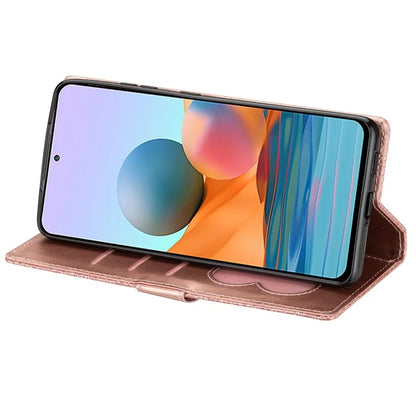 For Samsung Galaxy A55 5G Cell Phone Case Zipper Pocket Wallet Glitter Leather Drop-proof Cover Gold