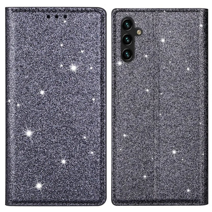 For Samsung Galaxy A55 5G Cell Phone Case Glitter PU Leather Stand Card Slots Cover
