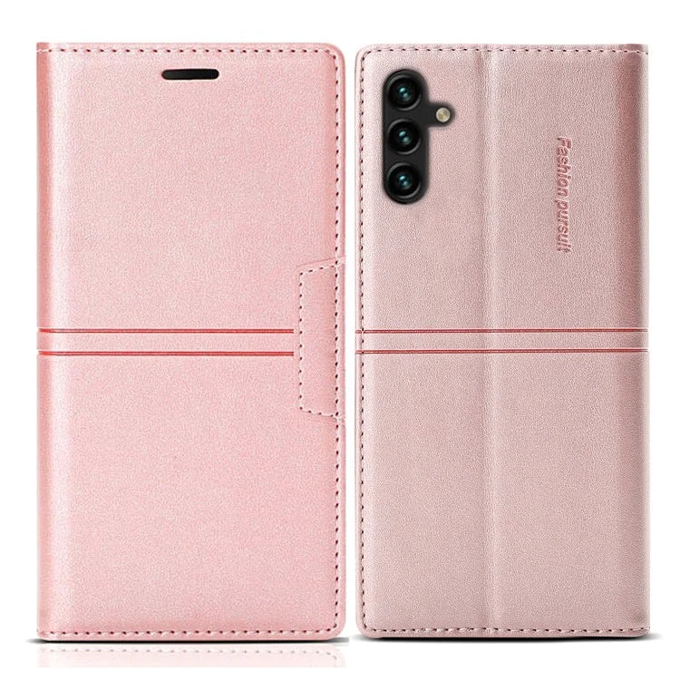 For Samsung Galaxy A35 5G Cell Phone Case Magnetic Auto Closing Flip Stand Wallet Leather Cover