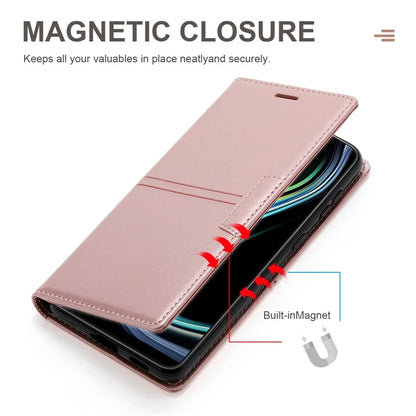 For Samsung Galaxy A35 5G Cell Phone Case Magnetic Auto Closing Flip Stand Wallet Leather Cover