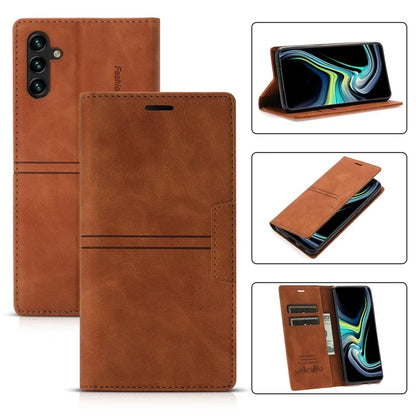 For Samsung Galaxy A35 5G Cell Phone Case Magnetic Auto Closing Flip Stand Wallet Leather Cover
