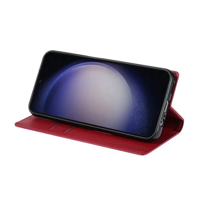 BKS-001 For Samsung Galaxy A35 5G Magnetic Case PU Leather+TPU Card Holder Phone Cover
