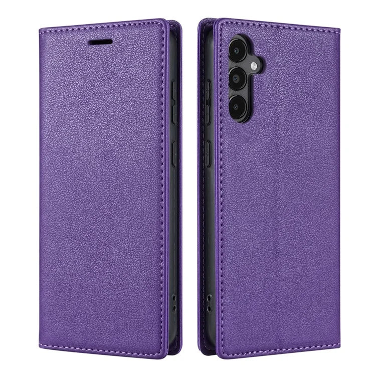 BKS-001 For Samsung Galaxy A35 5G Magnetic Case PU Leather+TPU Card Holder Phone Cover