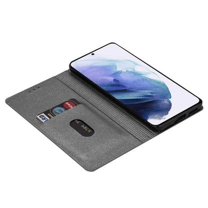 For Samsung Galaxy A35 5G Magnetic Phone Case Glittery PU Leather+TPU Card Holder Cover