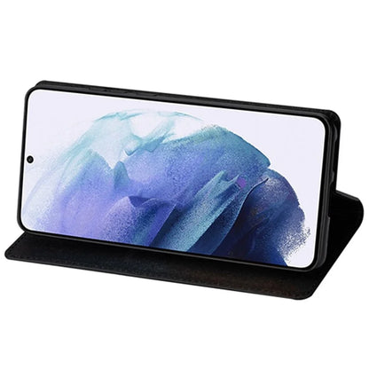 For Samsung Galaxy A35 5G Magnetic Phone Case Glittery PU Leather+TPU Card Holder Cover