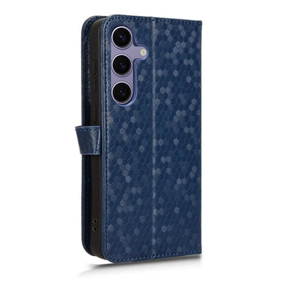 For Samsung Galaxy S24+ Magnetic Case PU Leather Imprinted Dots Pattern Wallet Cover