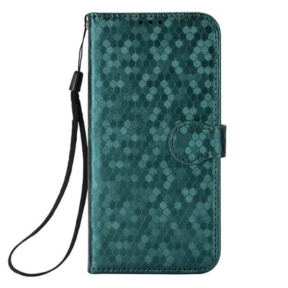 For Samsung Galaxy S24+ Magnetic Case PU Leather Imprinted Dots Pattern Wallet Cover