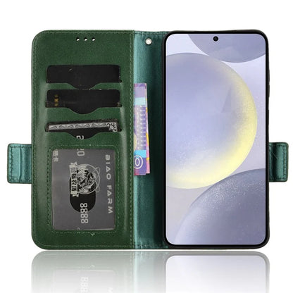 For Samsung Galaxy S24 Cell Phone Case Imprinted Triangle Flip Stand Wallet Leather Cover