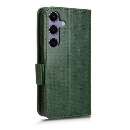 For Samsung Galaxy S24 Cell Phone Case Imprinted Triangle Flip Stand Wallet Leather Cover
