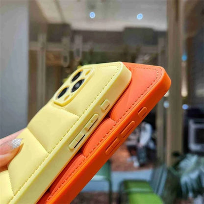 For iPhone 14 Pro Case Down Jacket Precise Lens Cutout Anti-scratch Protective Shell