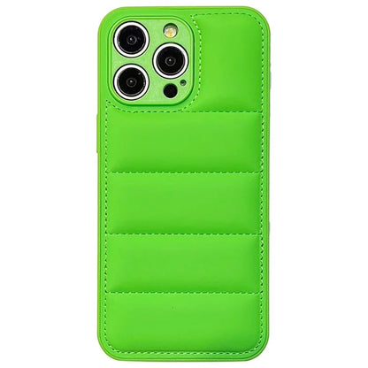 For iPhone 15 Pro Max Case Precise Lens Cutout Down Jacket Drop-proof Phone Protector