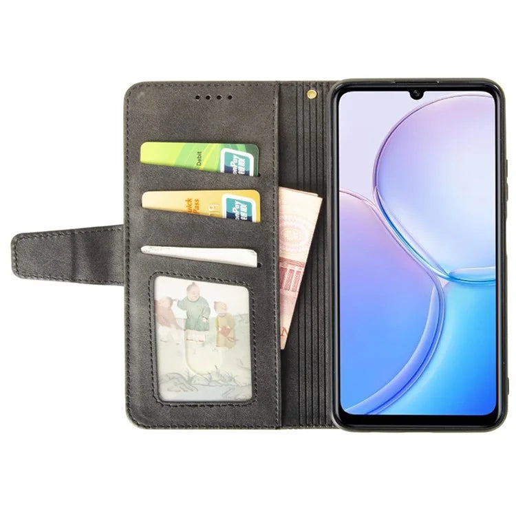 IDEWEI For Samsung Galaxy S24 Leather Case Protective Phone Cover with Wallet Card Holder
