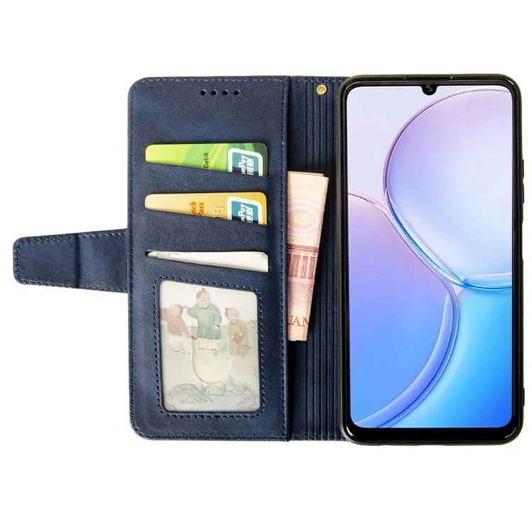IDEWEI For Samsung Galaxy S24 Leather Case Protective Phone Cover with Wallet Card Holder