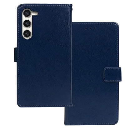 IDEWEI For Samsung Galaxy S24+ PU Leather Phone Case Wallet Crazy Horse Texture