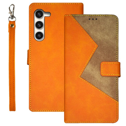 IDEWEI For Samsung Galaxy S24+ Phone Case with Card Holder Color Splicing Design